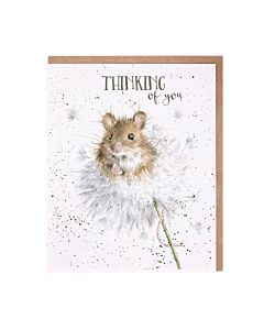 Wrendale Designs "Dandelion" Mouse Thinking of You Card